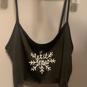 Shein “Let it snow” Silk Tank